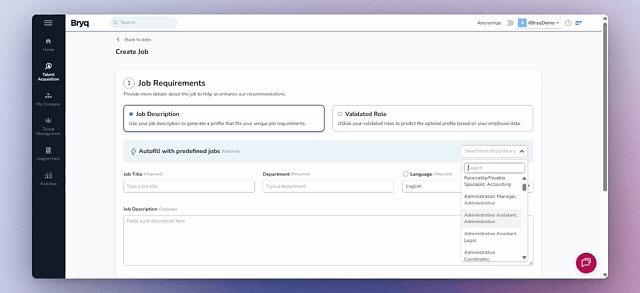 Use a Predefined Job Template and Change Job Description Language (1)