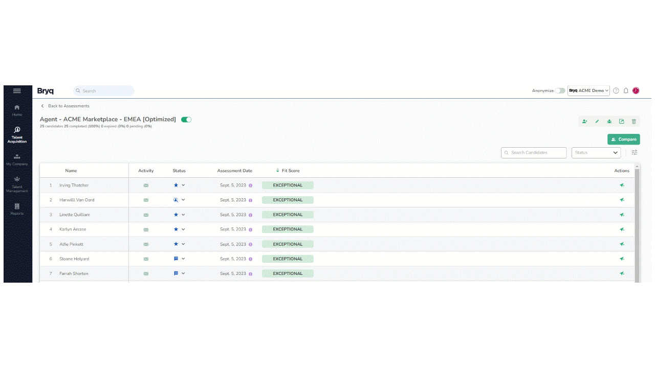 🔎 Explore customizable table views tailored to your preferences!